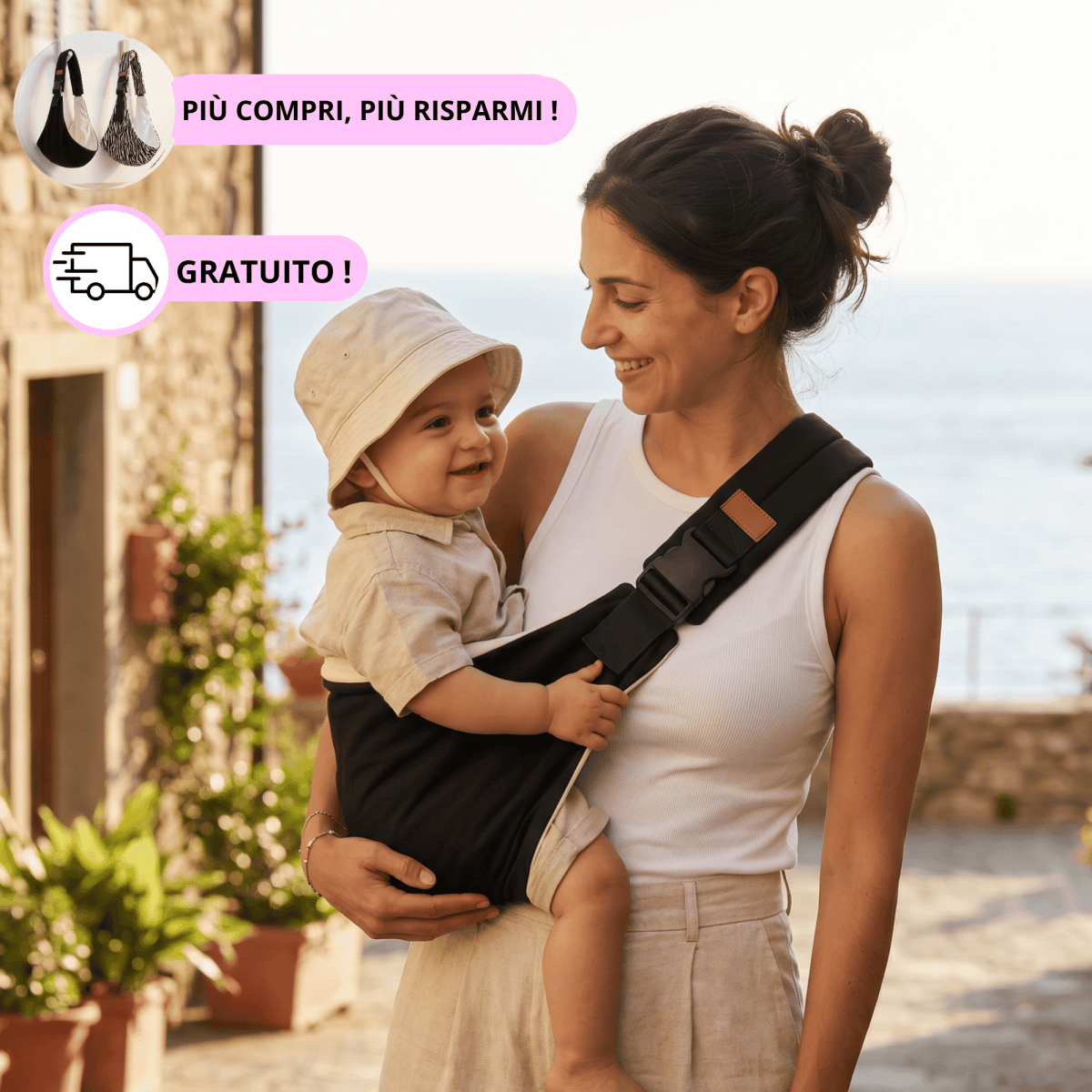 Marsupio porta bébe.. - VicinoCuore